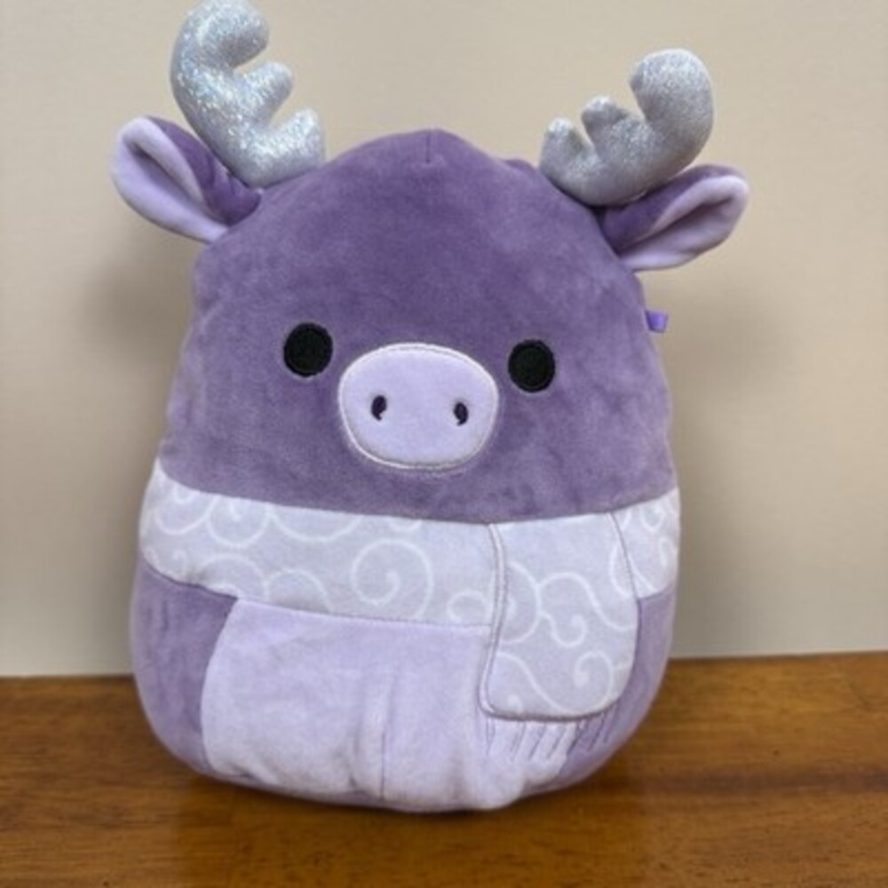 Squishmallows Markina 8” Purple Holiday Moose Christmas Holiday